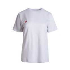 Klasyczny T-shirt z krótkim rękawem BRIANES W V2, wygodny i uniwersalny, idealny. Czerwone t-shirty damskie IZAS, m, bez wzorów, klasyczne, bez kołnierzyka, bez ramiączek. W wyprzedaży za 121.70 zł.