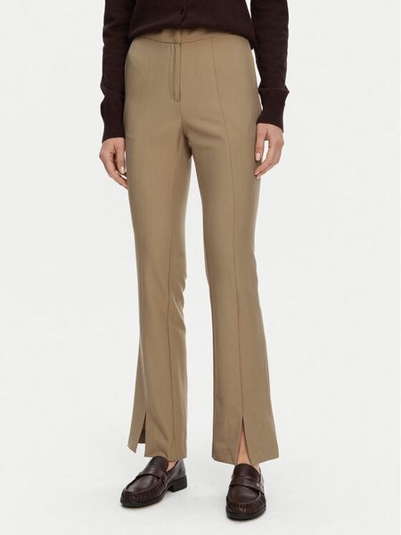 2NDDAY Spodnie materiałowe Sandras 2252161151 Beżowy Slim Fit. Brązowe spodnie materiałowe damskie 2NDDAY, bez wzorów, z materiału. Za 329.99 zł.