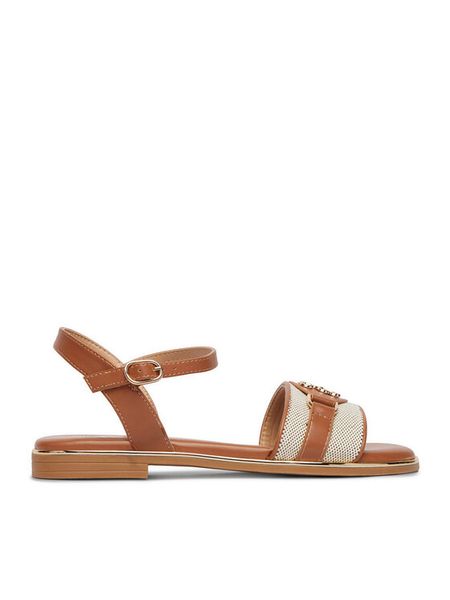 Nine West Klapki CEO-6165-33 Brązowy. Brązowe klapki damskie Nine West, bez wzorów, z materiału, bez obcasa, na płaskiej podeszwie, bez zapięcia. Za 124.99 zł.