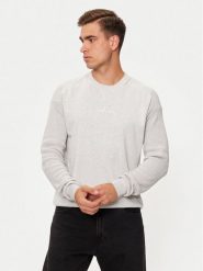 Calvin Klein Jeans Sweter Monologo J30J325671 Szary Regular Fit. Szare swetry męskie Calvin Klein Jeans, m, bez wzorów, z bawełny, bez kołnierzyka, bez ramiączek. Za 269.99 zł.