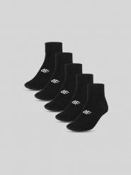 4F Skarpetki krótkie (5-pack) męskie - czarne 39-42. Czarne skarpety męskie 4F, bez wzorów, z bawełny. Za 59.99 zł.