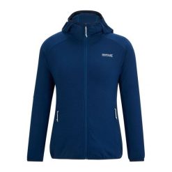 Damska Bluza Polarowa Huntdale Fleece Jacket. Niebieskie bluzy damskie Regatta, na zimę, bez wzorów, z polaru, sportowe, bez ramiączek, bez kaptura. Za 159.99 zł.