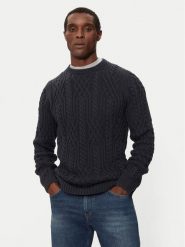 JOOP! Jeans Sweter 15 JJK-07Silano 30043085 Granatowy Modern Fit. Niebieskie swetry męskie JOOP! Jeans, m, bez wzorów, z bawełny, bez kołnierzyka, bez ramiączek. Za 389.99 zł.