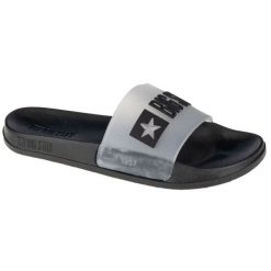 Klapki Big Star W Slipper FF274A200-906 czarne. Czarne klapki damskie bez wzorów, z gumy, retro, bez obcasa, bez zapięcia. Za 164.59 zł.