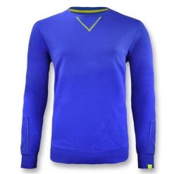 Bluza damska z bawełny NEBI jasnoniebieska. Niebieskie bluzy damskie Legea, bez wzorów, z bawełny, sportowe, bez ramiączek, bez kaptura. Za 86.00 zł.