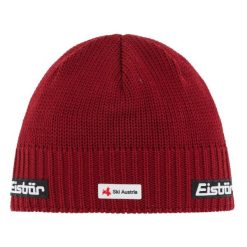 Czapka narciarska Trop SKA. Czerwone czapki damskie Eisbar, bez wzorów, z bawełny, sportowe. Za 136.40 zł.