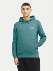 Jack & Jones Bluza Corp 12152840 Zielony Regular Fit. Zielone bluzy męskie Jack & Jones, m, bez wzorów, z syntetyku, bez ramiączek, bez kaptura. Za 139.99 zł.