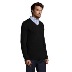Męski Sweter Glory. Szare swetry męskie SOL'S, m, bez wzorów, z dzianiny, bez kołnierzyka, bez ramiączek. Za 156.99 zł.