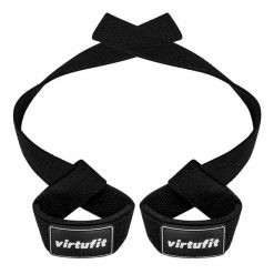 Wyściełane paski do podnoszenia - Bawełna. Czarne paski damskie VIRTUFIT, z bawełny, sportowe. Za 68.00 zł.