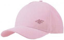4f Czapka z daszkiem 4F U387 JASNY RÓŻ kaszkietówka bejsbolówka unisex. Czerwone czapki damskie 4F, bez wzorów. Za 29.00 zł.