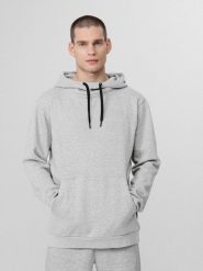 4f Bluza męska H4L22-BLM352 Chłodny jasny szary melanż r. XXL. Szare bluzy męskie 4F, l, bez wzorów, bez ramiączek, bez kaptura. Za 120.88 zł.