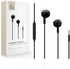 Słuchawki Tech-Protect TECH-PROTECT ULTRABOOST MINI JACK EARPHONE CORE G4 BLACK. Czarne słuchawki dokanałowe TECH-PROTECT. Za 21.39 zł.