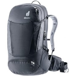 Plecak rowerowy Deuter Trans Alpine 32 EL - black/black. Czarne plecaki męskie Deuter, bez wzorów, z materiału. Za 678.69 zł.
