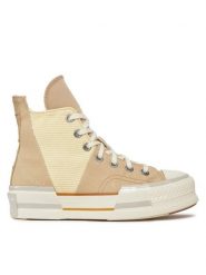 Converse Trampki Chuck 70 Plus Colorblock A03498C Beżowy. Brązowe trampki i tenisówki damskie Converse, bez wzorów, z materiału, bez zapięcia. Za 769.99 zł.