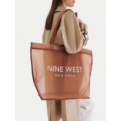 Torebka Nine West. Brązowe shopperki damskie Nine West, bez wzorów, bez dodatków. Za 79.99 zł.