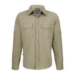 Męska Koszula Expert Kiwi. Szare koszule męskie Craghoppers, m, bez wzorów, casualowe, bez kołnierzyka, bez ramiączek. Za 157.99 zł.