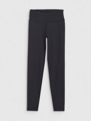 4F Legginsy treningowe damskie - czarne M. Czarne legginsy damskie 4F, m, bez wzorów, z dzianiny, na fitness i siłownię. Za 119.99 zł.