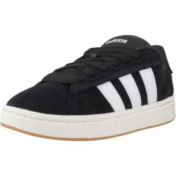 Buty ADIDAS GRAND COURT ALPHA 0 Czarny. Czarne obuwie trekkingowe damskie Adidas, z materiału, bez zapięcia. Za 402.85 zł.