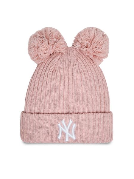 New Era Czapka Wmns Double Pom Nyy 60364289 Różowy. Czerwone czapki damskie New Era, na zimę, bez wzorów, z materiału. Za 169.99 zł.