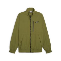 Kurtka wodoodporna Puma Style. Zielone kurtki męskie Puma, bez wzorów, z puchu, sportowe, bez kaptura. Za 227.99 zł.