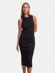 Vero Moda Sukienka letnia Lavender 10230437 Czarny Slim Fit. Czarne sukienki damskie Vero Moda, na lato, l, bez wzorów, z bawełny, bez kołnierzyka, bez ramiączek. Za 119.99 zł.