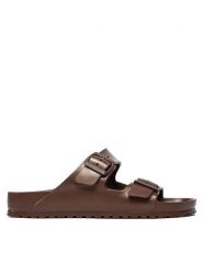 Birkenstock Klapki Arizona EVA 1027328 Brązowy. Brązowe klapki męskie Birkenstock, bez wzorów, z syntetyku, bez zapięcia. Za 199.99 zł.
