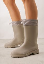 Szare Kalosze ze Ściągaczami przy Cholewce Bastotus. Szare kalosze damskie Renee, bez wzorów, bez zapięcia. Za 79.99 zł.