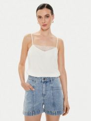 Morgan Top 241-BAMBE Écru Regular Fit. Topy damskie Morgan, xs, bez wzorów, z syntetyku, bez kołnierzyka, bez ramiączek. Za 59.99 zł.