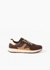 Sneakersy w stylu retro. Brązowe obuwie sportowe damskie bonprix, bez wzorów, bez zapięcia. Za 129.99 zł.