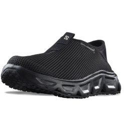 Buty do chodzenia męskie Salomon Reelax Moc. Czarne buty zimowe męskie Salomon, bez wzorów, z gumy, bez obcasa, bez zapięcia. Za 386.00 zł.