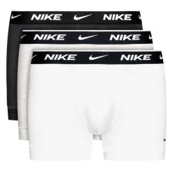 Bokserki Męskie Nike Trunk DRI-FIT 3-Pak Bawełniane 3 Kolory. Białe bokserki męskie Nike, bez wzorów, z bawełny. Za 117.00 zł.