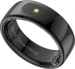 Smart RING PRO czarny, pomiar stresu, t�tno, monitorowanie snu, roz. 8, Powerton. Czarne smartbandy Powerton. Za 158.44 zł.