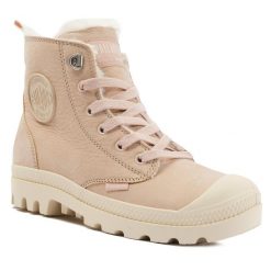 Trapery Palladium. Brązowe trapery damskie Palladium, bez zapięcia. Za 469.99 zł.