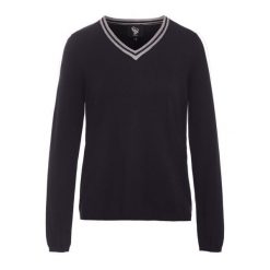 Sweter damski Gaze Janama. Niebieskie swetry nierozpinane damskie GAZE, na zimę, bez wzorów, z dzianiny, bez kołnierzyka, bez ramiączek. Za 436.00 zł.