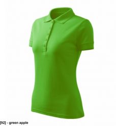Pique Polo Free - ADLER - Pique Polo Free - Koszulka polo damska, 200 g/m2, 65 % bawełna, 35 % poliester - green apple 2XL. Zielone bluzki damskie MALFINI, m, bez wzorów, z bawełny, bez kołnierzyka, bez ramiączek. Za 53.42 zł.