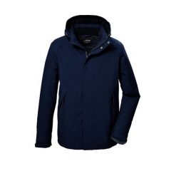 Kurtka techniczna z odpinanym kapturem zapinana na zamek męska Killtec KOW 4. Niebieskie kurtki męskie KILLTEC, m, bez wzorów, sportowe. Za 649.99 zł.