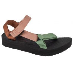 Sandały Teva Midform Universal Sandals 1090969-CYM zielone. Zielone sandały damskie bez wzorów, z tkaniny, bez obcasa, bez zapięcia. Za 396.58 zł.