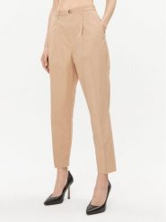 Ted Baker Spodnie materiałowe Maryiah 271688 Beżowy Regular Fit. Brązowe spodnie materiałowe damskie Ted Baker, bez wzorów, z bawełny. Za 579.99 zł.