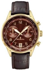 Zegarek Delbana Zegarek męski Delbana 42601.672.6.104 brązowy. Brązowe zegarki męskie DELBANA, bez wzorów. Za 1,488.00 zł.