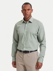 BOSS Koszula 50473265 Zielony jasny Regular Fit. Zielone koszule męskie Boss, m, bez wzorów, z bawełny, biznesowe, bez kołnierzyka, bez ramiączek. Za 399.99 zł.