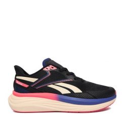 Buty do biegania Reebok. Czarne obuwie sportowe damskie Reebok, bez wzorów, bez zapięcia, do biegania. Za 249.99 zł.
