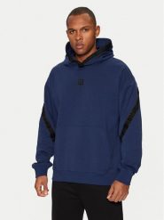 HUGO Bluza Dagarito 50521429 Granatowy Relaxed Fit. Niebieskie bluzy męskie Hugo, m, bez wzorów, z bawełny, bez ramiączek, bez kaptura. Za 399.99 zł.