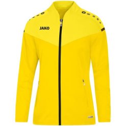 Kurtka Jako femme de loisir Champ 2.0. Żółte kurtki sportowe damskie Jako, bez wzorów, z materiału, bez ramiączek, z kapturem, na fitness i siłownię. Za 246.95 zł.