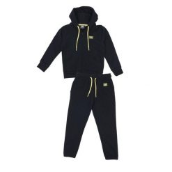 Bluza z bawełna z kaptur na co dzień na siłownię. Czarne bluzy damskie LEONE 1947 APPAREL, s, bez wzorów, z bawełny, sportowe, bez ramiączek, bez kaptura. W wyprzedaży za 132.85 zł.