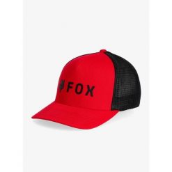 Czapka z daszkiem Fox Absolute Flexfit Hat. Czerwone czapki damskie FOX, bez wzorów, sportowe. Za 139.99 zł.