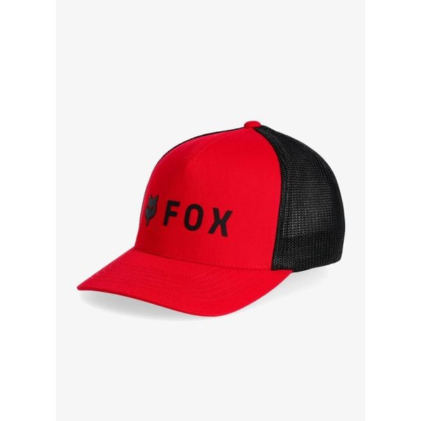 Czapka z daszkiem Fox Absolute Flexfit Hat. Czerwone czapki damskie FOX, bez wzorów, sportowe. Za 140.99 zł.
