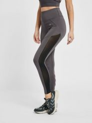 Damskie legginsy z wysoką talią Hummel hmlnorma. Szare legginsy damskie Hummel, bez wzorów, z jersey. Za 189.00 zł.