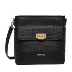 Torebka Lasocki. Czarne listonoszki damskie Lasocki, bez wzorów, bez dodatków. Za 149.99 zł.