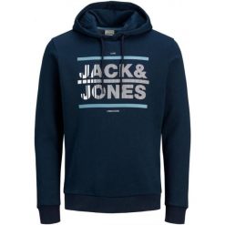Jack & Jones Męska bluza z kapturem - wygodna i stylowa. Fioletowe bluzy męskie Jack&Jones, m, bez wzorów, casualowe, bez ramiączek, z kapturem. Za 197.99 zł.