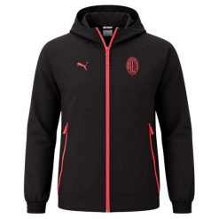 Kurtka dresowa AC Milan 2026/27. Brązowe kurtki męskie Puma, l, bez wzorów, z dresówki, eleganckie, bez kaptura. Za 388.00 zł.